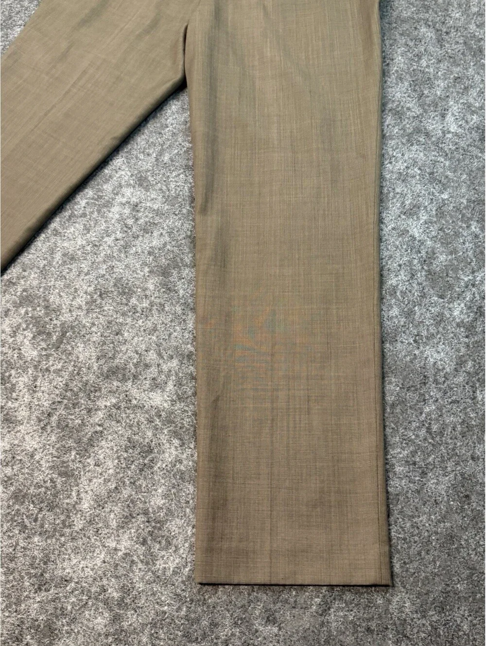 Lauren Ralph Lauren Mens 34x31 Brown Flat Front Wool Dress Pants Slacks